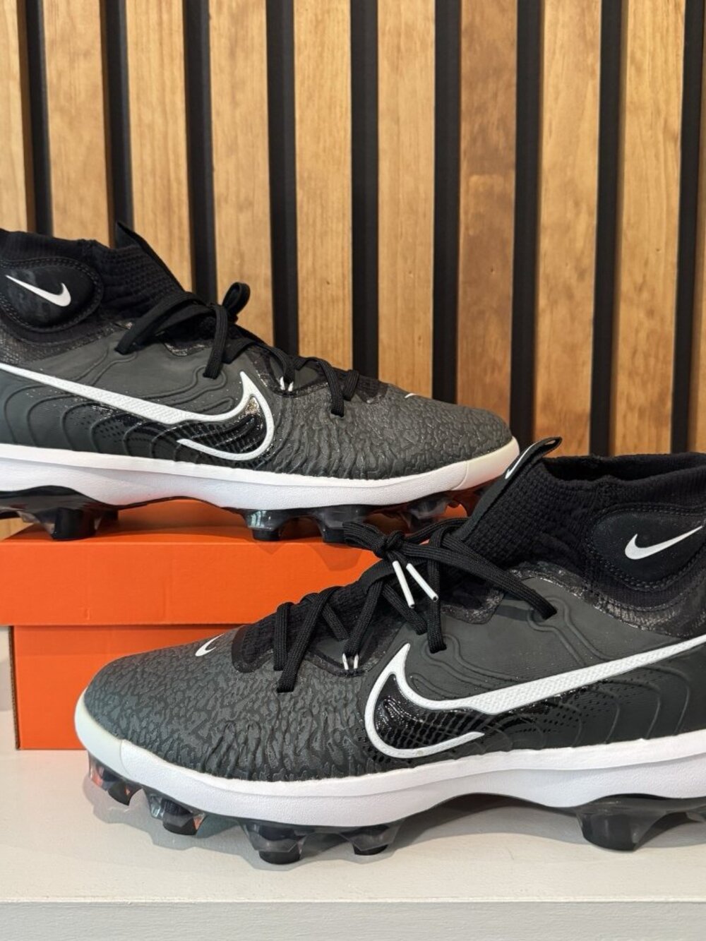 SIZE 11 MEN - Nike Alpha Huarache NXT MCS Baseball Cleats Black White DJ6519-010